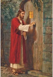 Pan Jezus pukajacy do drzwi