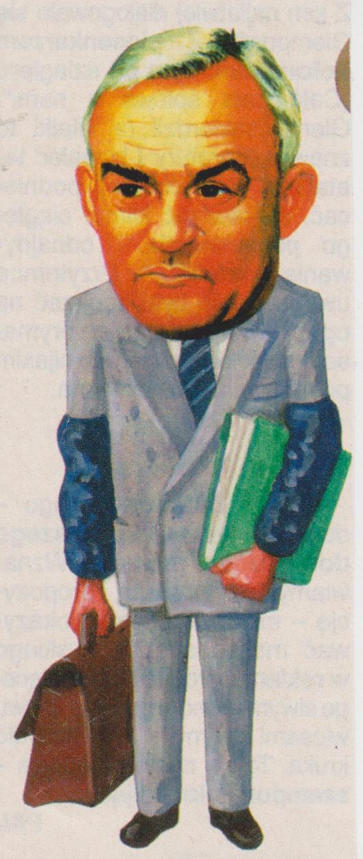 Leszel Miller z walizeczką