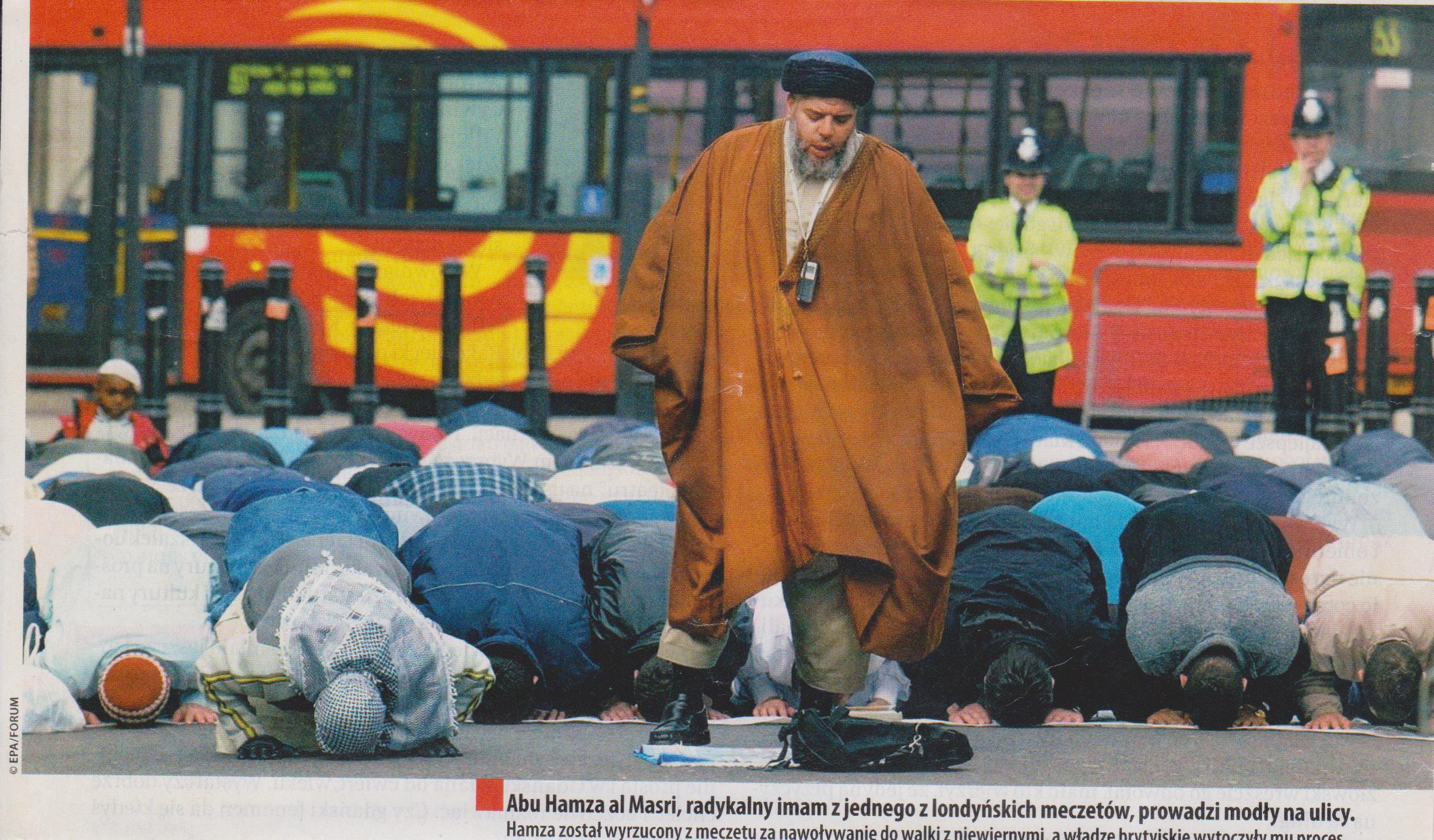 Muzułmanie na ulicach Londynu